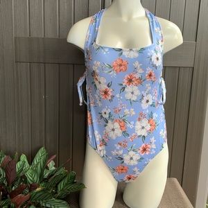 Hurley swimsuit one piece cage floral